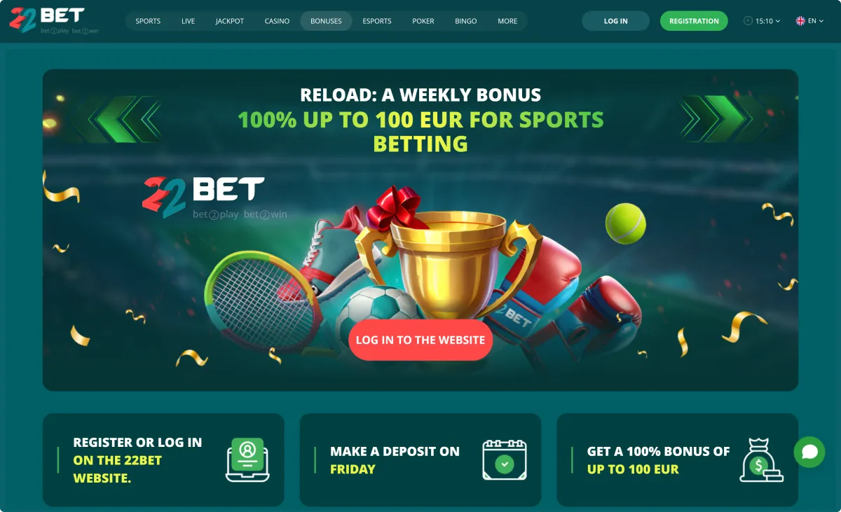 22Bet Bonuses